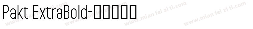 Pakt ExtraBold字体转换
